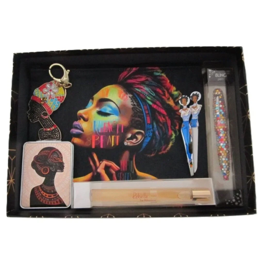 Cosmetic Bag Set with Rihanna Rebelle Scent NEW - Picture 1 of 6